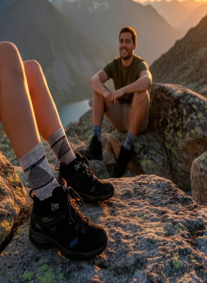 Avantic Hiking Socks (US, Alpha, Large, X-Large, Regular, Regular, Grey-2-pairs) - Image 3